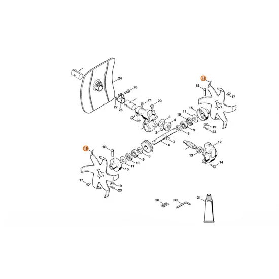 STIHL  Nóż gwiaździsty 4600 713 4000